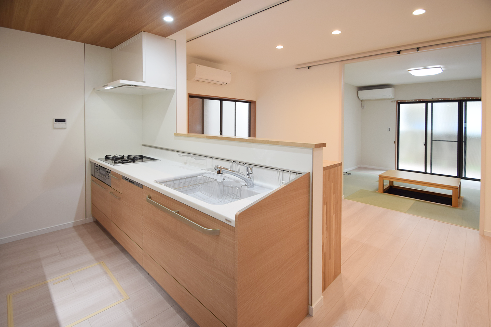 対面キッチン・和室、戸建てリノベ|江東区O様邸